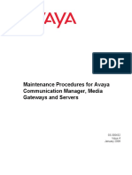 Maintenance Procedures For Avaya Communication Manager, Media Gateways and Servers PDF