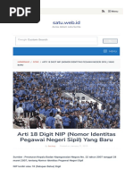 Arti 18 Digit NIP (Nomor Identitas Pegawai Negeri Sipil) Yang Baru Satu - Web.id