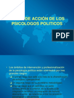 Areas de Acción Del Psicólogo Político