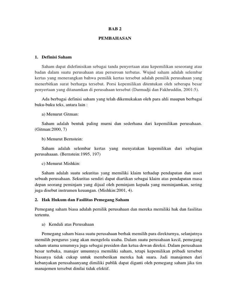 Valuasi Saham Dan Obligasi