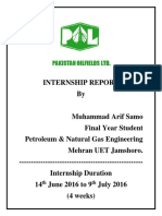 Internship Report Pakistan Oilfields Limited