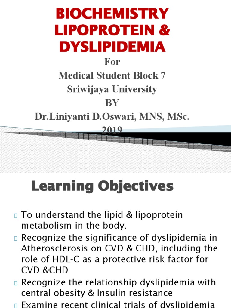 Lipoprotein Metabolism and Dyslipidemia | PDF | Lipoprotein | High ...