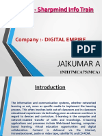 Title:-Sharpmind Info Train: Company: - Digital Empire
