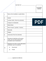 application Form NNM - Docx: One Recent Passport Size Photograph To Be Affixed Here