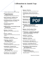 Asanas Affirmations PDF