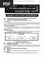 Chapter 1 - Fundamentals of Computer - Notes PDF