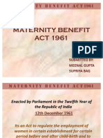 Maternity Benefit Act 1961...