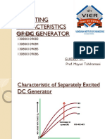 Operating Characteristics of DC Generator