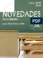 20190218Andalucia Novedades de La Semana