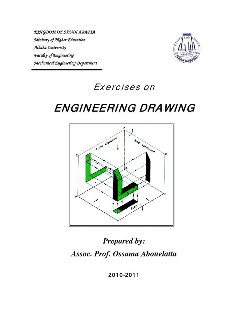 Exercises on Engineering Drawing