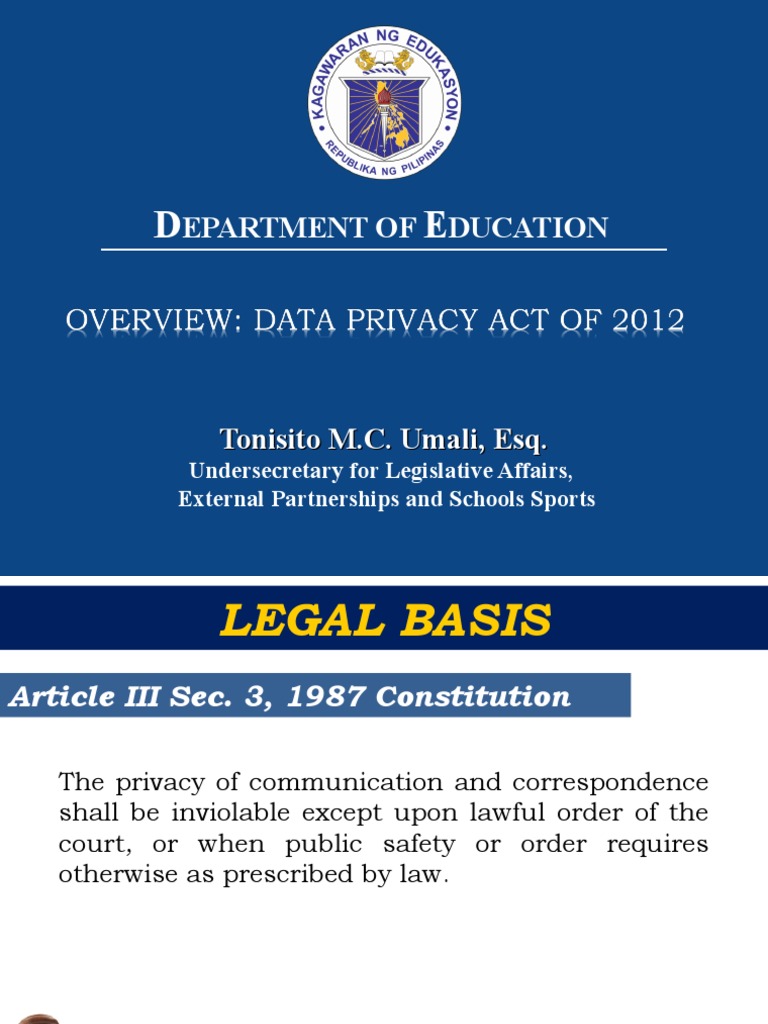 DATA PRIVACY ACT.ppt Personally Identifiable Information Privacy Policy