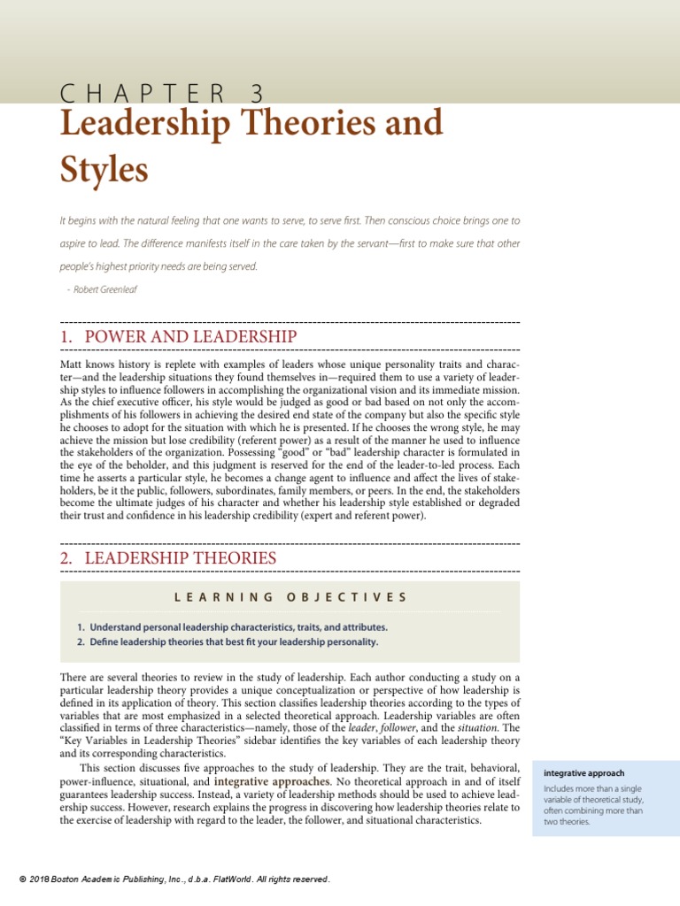 Leadership Styles | PDF | Power (Social And Political) | Leadership
