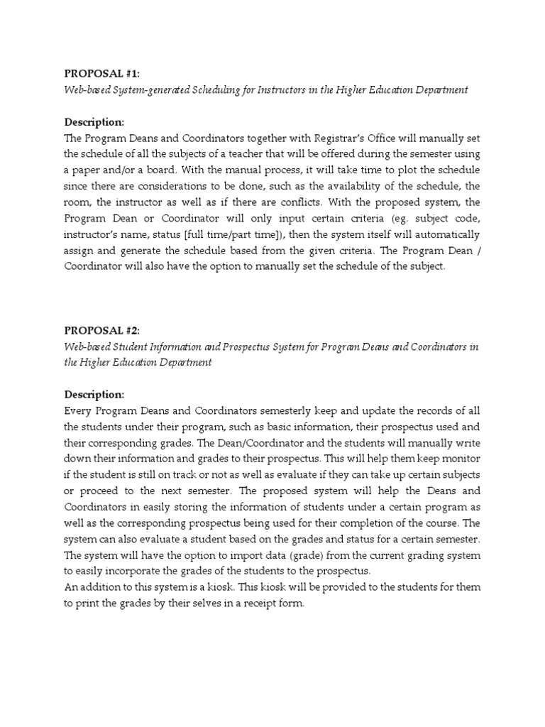 Web-Based System-Generated Scheduling For Instructors in The Higher ...