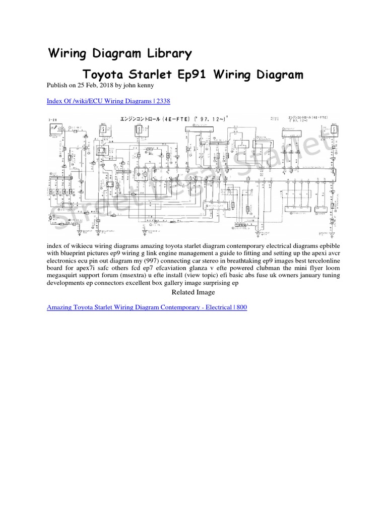 Toyota Starlet Ep91 Wiring Diagram Docx
