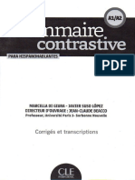 Grammaire contrastive para hispanhablantes A1-A2, corrigés et transcriptions (J.-C. Beacco, Clé international, 2013).PDF