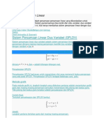 Sistem Persamaan Linear