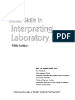 Basic Skills In: Interpreting Laboratory Data