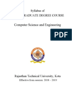Computer Science and Engineering: Syllabus of Undergraduate Degree Course