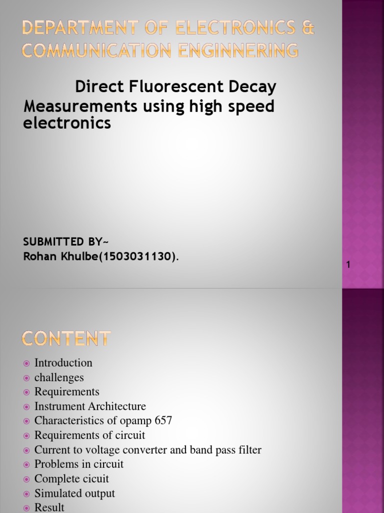 Summer Internship PresentationBHEL Jagdishpur PDF Bandwidth (Signal Processing) Amplifier