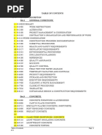 Master Table of Contents