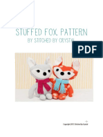 Stuffed Fox Pattern by Stitched by Crystal PDF