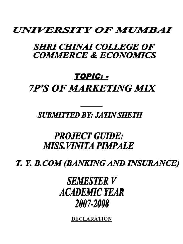 7 P's of Marketing in Banking Sector | PDF | Banks | Financial Services