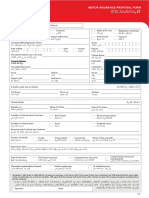 Application Form for Motor Insurance