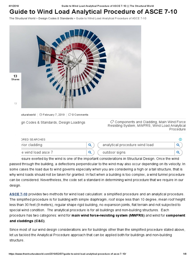Guide To Wind Load Analytical Procedure of ASCE 7-10 - The Structural ...