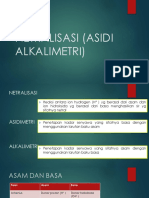 Netralisasi (Asidi Alkalimetri) - 1