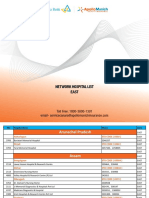 Network Hospitals List East Region