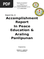 Social Studies Accomplishment Report in A P