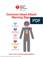 Heart Attack Warning Signs Infographic UCM - 488240 PDF