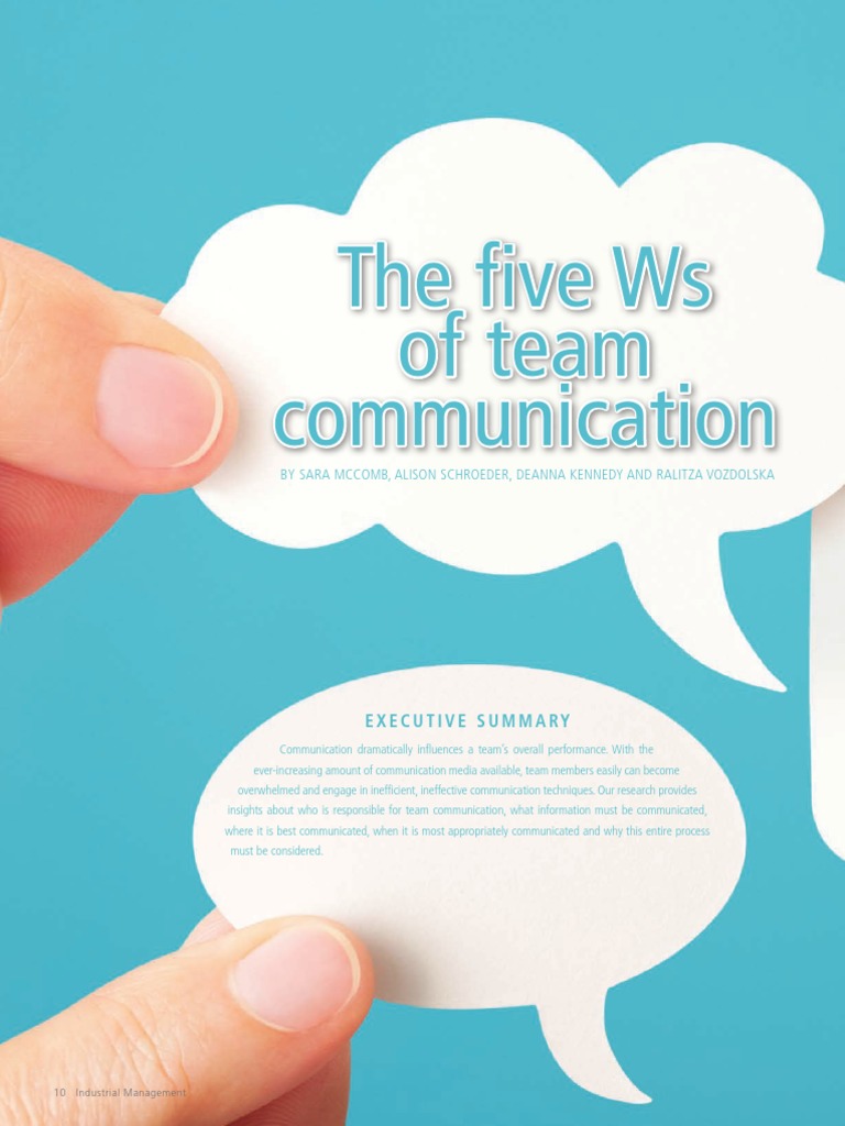 The Five Ws of Communication PDF | PDF | Communication | Information