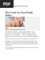 6th How Good Are Your People Skills