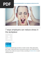 How Can Employers Help Employees Cope With Stress