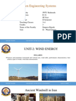 Unit-2 - Wind Energy