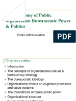 The Anatomy of Public Organization Bureaucratic Power & Politics