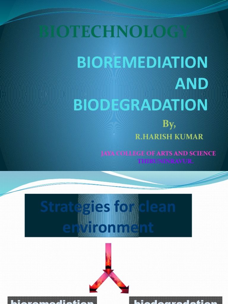 Bioremediation and Biodegradation Overview | PDF