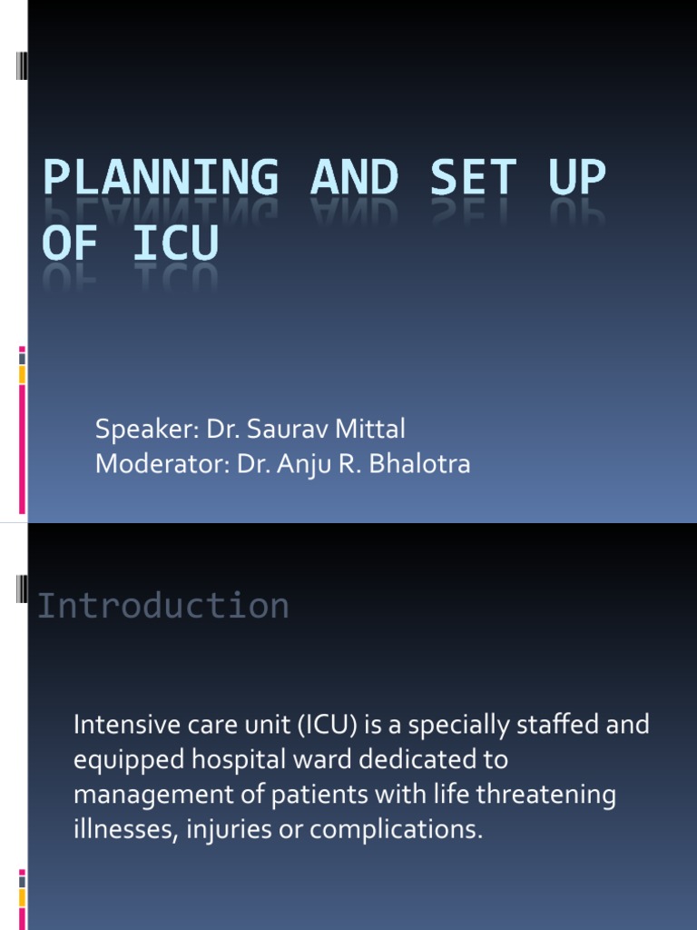 ICU Setup and Staffing Guidelines | PDF | Intensive Care Unit ...