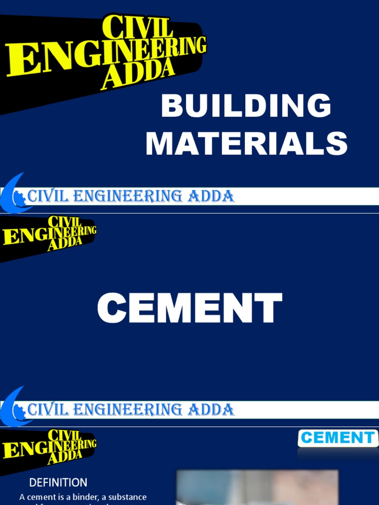 Cement PDF Cement Lime (Material)