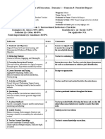 Music - Blackwood Clay - Observation 2 - Domain 1 3 Checklist Report 1