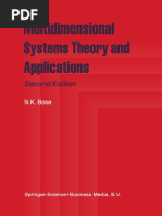 N. K. Bose, Multidimensional Systems Theory and Applications-Springer Netherlands (1995) PDF