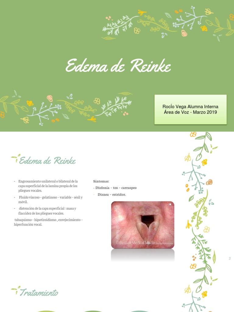 Edema de Reinke PDF