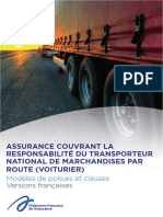 Clauses Assurance Responsabilite Transporteur National Route PDF