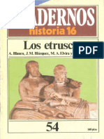 Cuadernos de Historia 16 054 Los Etruscos 1985 PDF
