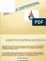 Empresa Unipersonal Diapositivas Final