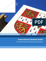 International Student Guide: Pre-Arrival and Orientation Information