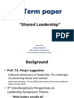 Term Paper - Shared Leadership