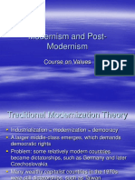 Modernism and Post-Modernism