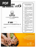 II Simulado Ef II 2016 8º Ano Gabarito 1